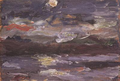 The Walchensee in Moonlight (nn02), Lovis Corinth